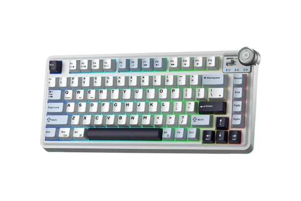 BÀN PHÍM CƠ GAMING CÓ DÂY 3 MODE AULA AU75(màu Xanh dương + Trắng + Tím đậm/ Star Vector Switch)