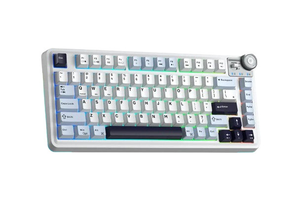 BÀN PHÍM CƠ GAMING CÓ DÂY 3 MODE AULA AU75(màu Xanh dương + Trắng + Tím đậm/ Star Vector Switch)