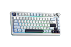 BÀN PHÍM CƠ GAMING CÓ DÂY 3 MODE AULA AU75(màu Xanh dương + Trắng + Tím đậm/ Star Vector Switch)