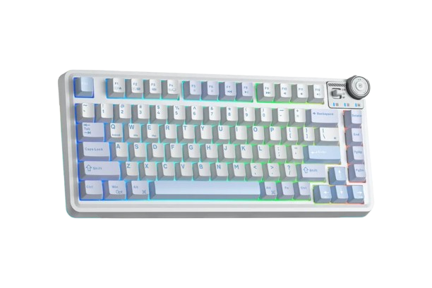 BÀN PHÍM CƠ GAMING CÓ DÂY 3 MODE AULA AU75(Xanh nhạt + Trắng + Xanh đậm/ Star Vector Switch)