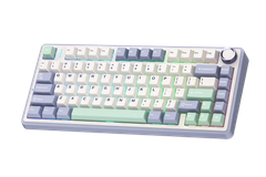 BÀN PHÍM CƠ GAMING CÓ DÂY 3 MODE AULA F75 (Tím nhạt + Be + Xanh lá/ Grey Wood V3 Switch)