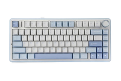 BÀN PHÍM CƠ GAMING CÓ DÂY 3 MODE AULA F75 (Xanh nhạt + Trắng + Xanh đậm/ Grey Wood V3 Switch)