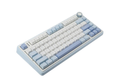 BÀN PHÍM CƠ GAMING CÓ DÂY 3 MODE AULA F75 (Xanh nhạt + Trắng + Xanh đậm/ Grey Wood V3 Switch)