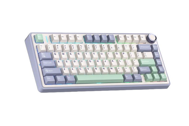 BÀN PHÍM CƠ GAMING CÓ DÂY 3 MODE AULA F75 (Phiên bản Ice Green/Tím nhạt+be+xanh lá/ Reaper switch)