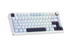 BÀN PHÍM CƠ GAMING CÓ DÂY 3 MODE AULA F75 (Ice Blue/Xanh + trắng + tím đậm/ Ice Vein switch)