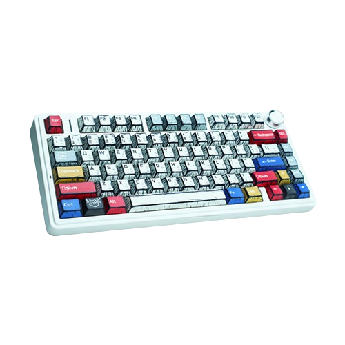 BÀN PHÍM CƠ GAMING CÓ DÂY 3 MODE AULA F75 (màu Comic/ Reaper switch) F7521