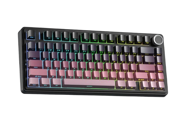 BÀN PHÍM CƠ GAMING CÓ DÂY 3 MODE AULA F75 (Đen + Hồng Gradient / Reaper Switch) F7514