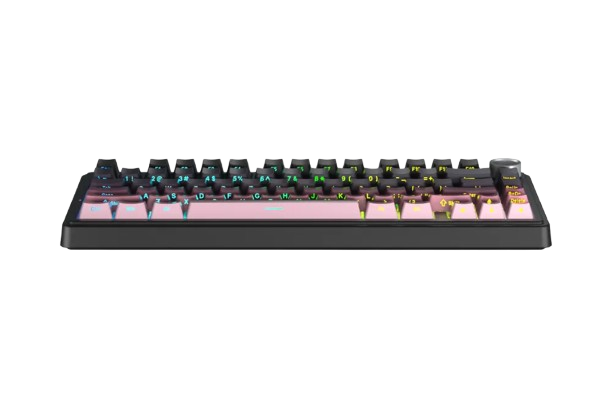 BÀN PHÍM CƠ GAMING CÓ DÂY 3 MODE AULA F75 (Đen + Hồng Gradient / Reaper Switch) F7514