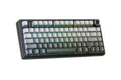 BÀN PHÍM CƠ GAMING CÓ DÂY 3 MODE AULA F75 MAX ( Xám + Đen gradient/ Reaper switch) F7515