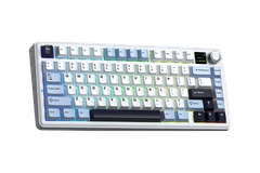 BÀN PHÍM CƠ GAMING 3 MODE AULA F75 MAX (Phiên bản Xanh + trắng + tím đậm/ Reaper switch) F7516