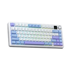 BÀN PHÍM CƠ GAMING 3 MODE AULA F75 MAX  (Xanh + trắng + tím/ Reaper switch) F7522