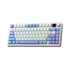 BÀN PHÍM CƠ GAMING 3 MODE AULA F75 MAX  (Xanh + trắng + tím/ Reaper switch) F7522