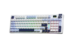 BÀN PHÍM CƠ GAMING CÓ DÂY 3 MODE AULA S98 PRO(Xanh dương + trắng + tím đậm/ Paleo dust switch/ Pin 4000mAh) S9805