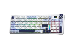 BÀN PHÍM CƠ GAMING CÓ DÂY 3 MODE AULA S98 PRO (Xanh dương + trắng + tím đậm/ Caramel Latte switch/ Pin 4000mAh) S9806