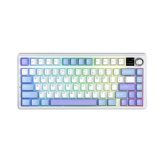 BÀN PHÍM CƠ GAMING 3 MODE AULA F75 MAX  (Xanh + trắng + tím/ Reaper switch) F7522