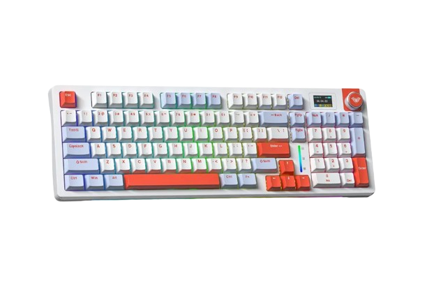 BÀN PHÍM CƠ GAMING 3 MODE AULA S98 PRO (Xanh dương + trắng + cam/ Nimbus V3 switch/ Pin 4000mAh) S9807