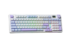 BÀN PHÍM CƠ GAMING 3 MODE AULA S98 PRO (Xanh dương + trắng + tím/ Paleo dust switch/ Pin 4000mAh) S9808