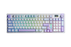 BÀN PHÍM CƠ GAMING 3 MODE AULA S98 PRO (Xanh dương + trắng + tím/ Paleo dust switch/ Pin 4000mAh) S9808