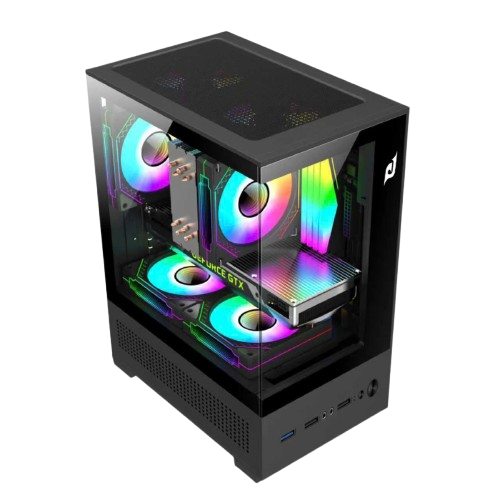 Vỏ máy tính Case Edra ECS1303H màu đen