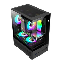 Vỏ máy tính Case Edra ECS1303H màu đen