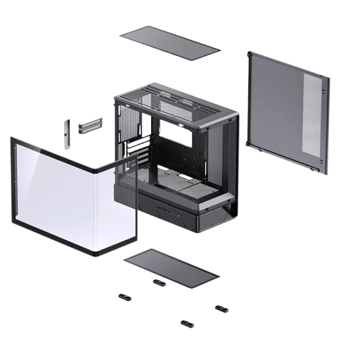 Vỏ máy tính CASE PC JONSBO M-ATX D200 BLACK