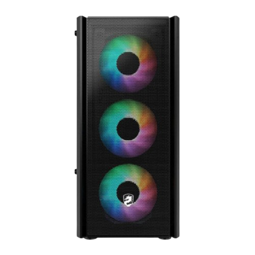 Vỏ máy tính Case Vitra Cruise AX3 - Đen (Micro ATX/ kèm sẵn 4 fan RGB)