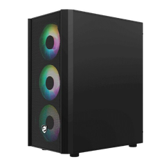 Vỏ máy tính Case Vitra Cruise AX3 - Đen (Micro ATX/ kèm sẵn 4 fan RGB)