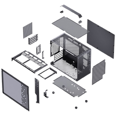 Vỏ máy tính Case PC M-ATX JONSBO Z20 MINI TOWER M-ATX BLACK