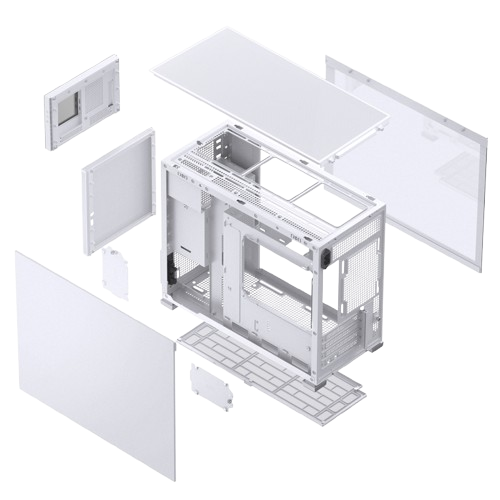 Vỏ máy tính Case PC JONSBO D31 STD SCREEN WHITE