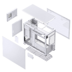 Vỏ máy tính Case PC JONSBO D31 STD SCREEN WHITE