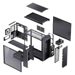 Vỏ máy tính Case PC JONSBO D500 BLACK