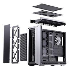 Vỏ máy tính Case PC JONSBO D500 SILVER
