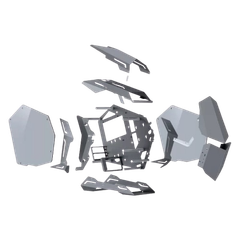 Vỏ máy tính Case PC JONSBO MOD-3 MINI GREY