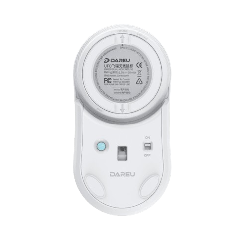 Chuột không dây Dareu LM166D (Dual Mode - UFO MOUSE) Xám