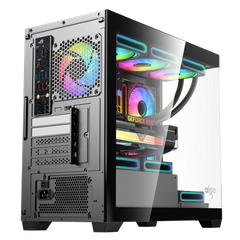 Vỏ máy tính Case GAMING M-ATX AIGO C218M Black