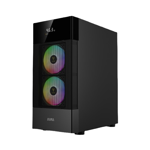 Vỏ máy tính Case Gamdias  AURA GC5 ARGB (CAAURAGC5BLGA)