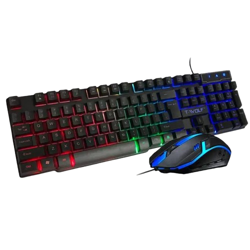 Compo phím chuột có dây T-WOLF TF200 BLACK