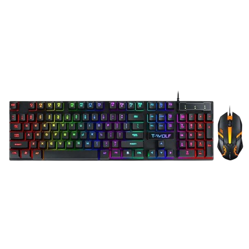 Compo phím chuột có dây T-WOLF TF200 BLACK