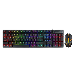 Compo phím chuột có dây T-WOLF TF200 BLACK