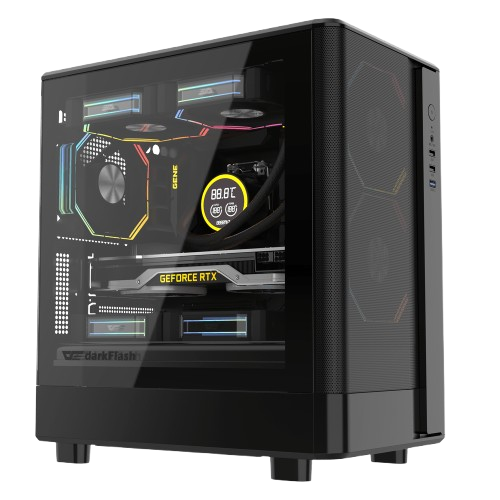 Vỏ máy tính Case DarkFlash DB330M MESH Black M-ATX
