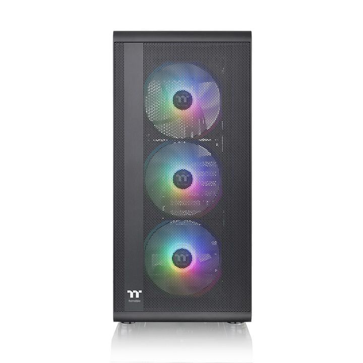 Thùng máy Thermaltake S200 TG ARGB Mid Tower Chassis | Đen, sẵn 4 fan ARGB (CA-1X2-00M1WN-00)