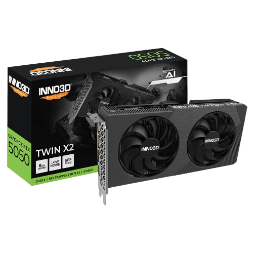Card màn hình Inno3D Geforce RTX 5050 Twin X2 8GB GDDR6 N50502 08D6 174071N