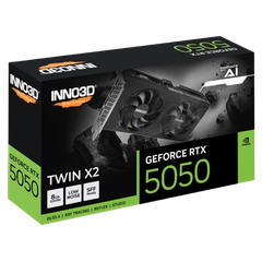 Card màn hình Inno3D Geforce RTX 5050 Twin X2 8GB GDDR6 N50502 08D6 174071N