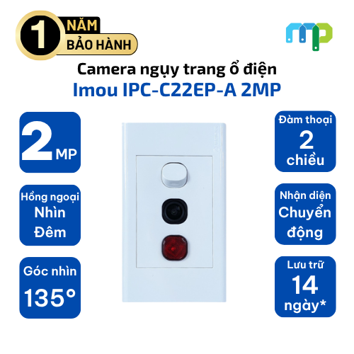 Camera ngụy trang ổ điện IMOU IPC-C22EP-A 2MP