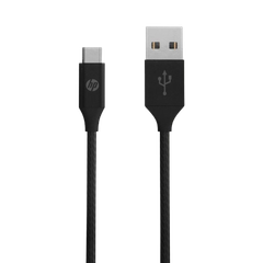 Cáp Sạc HP USB 2.0 A to C Fabric cable 2M/Black 9YF25AA