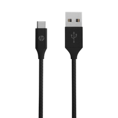 Cáp HP USB 2.0 A to C Fabric cable 2M - Black 9YF25AA