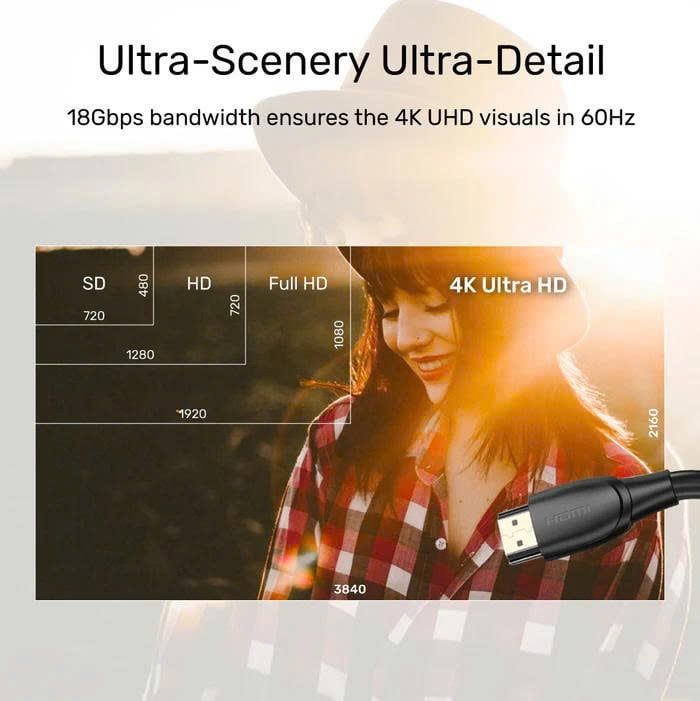 Cáp HDMI 4K 60Hz dài 10M UNITEK C11043BK
