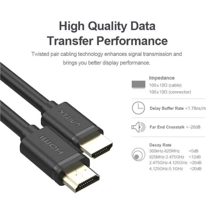 Cáp HDMI 4K 60Hz dài 1M  UNITEK Y-C136M