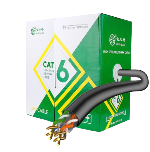 Cáp Mạng VELLY GOOD UTP CAT6 305m Xám (4P 24AWG CCA (0.5mm))