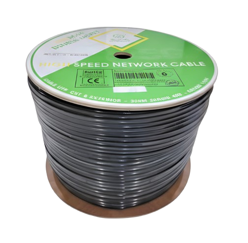 Cáp mạng ngoài trời VELLYGOOD SFTP CAT6 305m (4P/23AWG CCA (0.57mm)/UV PE/waterproof/Foil + Braid Shield)